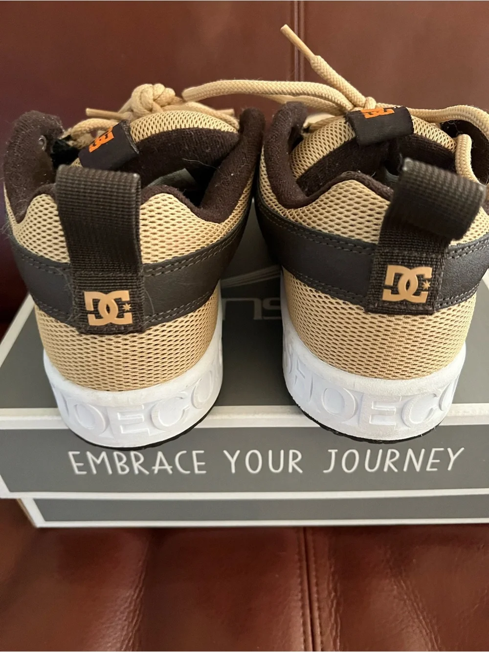 DC Lynx OG Brian wenning heritage Men’s Skate sneakers . Brown Tan Orange, S 8